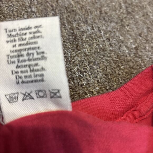 Vintage Ben & Jerrys Vermonts Finest Ice Cream T shirt 2XL 90s USA 1996 Red - Picture 8 of 9